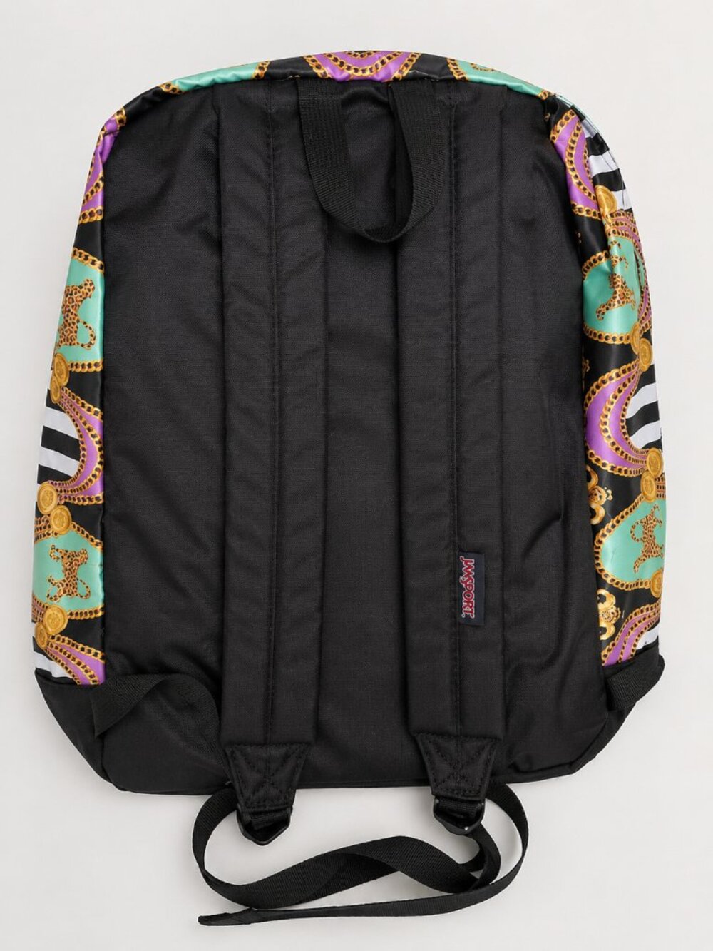 JanSport Super FX Livin Lavish Backpack Black Satin School Travel JS0A2SDR5Q2 - Picture 3 of 7